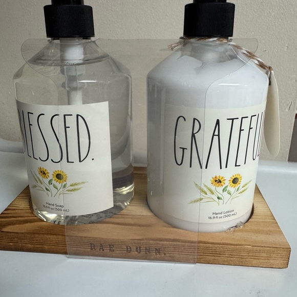 Rae Dunn Blessed & Grateful Hand Soap and Lotion Set - Picture 4 of 6